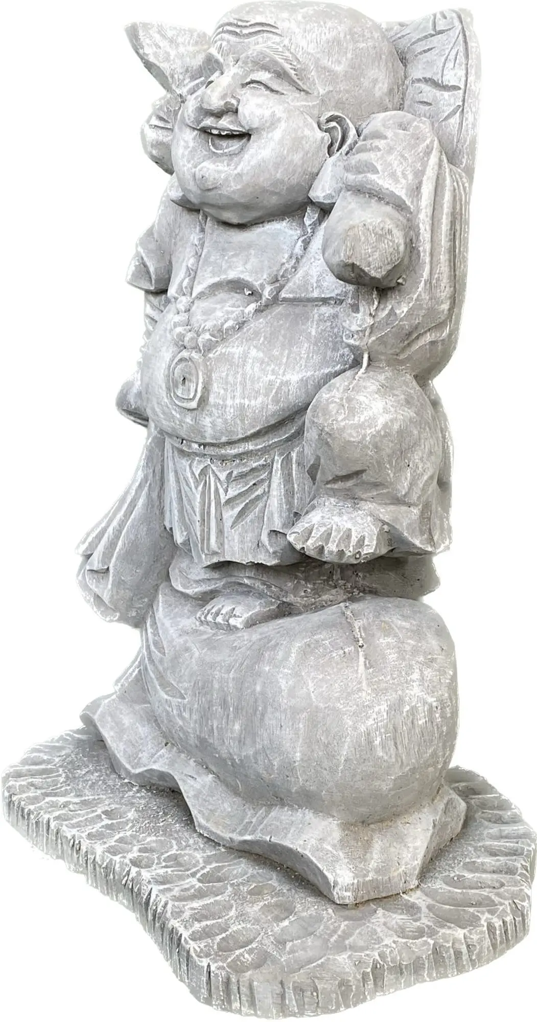  Product image 4 of the product “Wang - Standing chinese buddha, 43cm H | cast stone ”